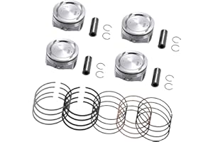 TUCKBOLD No.25198520 / Inner/Engine Piston and Pin and Snap Ring for Chevy Cruze 1.4L L4 2011-2016 / Piston Rings Kit/Metal / 1 Set/Silver Tone Automotive Parts