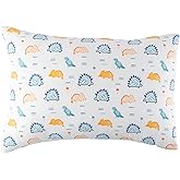 Bunnikins & Clover Toddler Pillows with Pillowcase, 13"x18" Soft Cotton Kid Pillows for Sleeping, Bedding Small Pillow for Boys and Girls Aged 2-5 Years