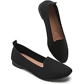 BABUDOG Women's Sparkly Flats Shoes Shiny Mesh Loafers Shoes Soft Memory Foam Flats