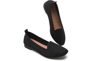 BABUDOG Women's Sparkly Flats Shoes Shiny Mesh Loafers Shoes Soft Memory Foam Flats