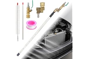 AJOFIEK 39'' Radiator Cleaning Wand, 2025 New Upgrade 4500 PSI Pressure Washer Tool for Cars,Trucks & RVs, Portable With Switch Radiator Cleaning Set, Includes Valve Switch+Universal Join