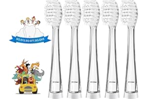 Teeteck Kids Replacement Toothbrush Heads, 5-Pack Soft Bristles for Children - Compatible with Seago SG-513/SG-977/SG-915/SG-