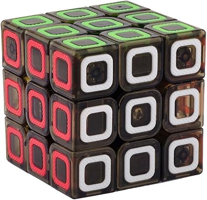 Vibgyor Vibes Magic Rubik Cube 3X3 Stickerless Cube Puzzle (Train Your Brain, Black)
