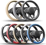 COFIT Microfiber Leather Steering Wheel Cover 37-38 cm Black M view 6
