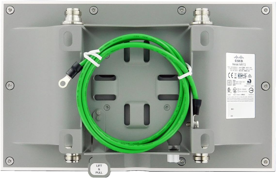 Amazon Com Meraki Mr72 Dual Band 2x2 Mimo 802 11ac Access Point Poe Power Adapter Sold Separately Cloud License Is Required Sold Separately Antennas Sold Separately Computers Accessories