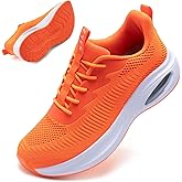 ZYEN Wide Toe Box Shoes Women Air Cushion Road Running Shoes Extra Wide Width Sneakers Arch Support Gym Athletic Tennis Sneakers Lightweight Breathable Walking Shoes