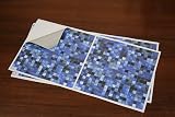 Tile Style Decals 6x6 inch Blue Tile Stickers 48pc Kitchen Bathroom Peel Stick view 6