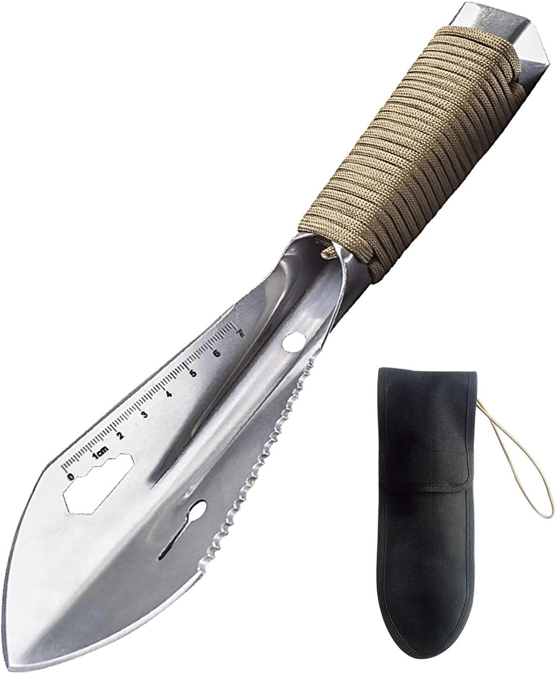 REDCAMP Multitool Hand Hiking Shovel for Camping, Small Lightweight Backpacking Trowel with