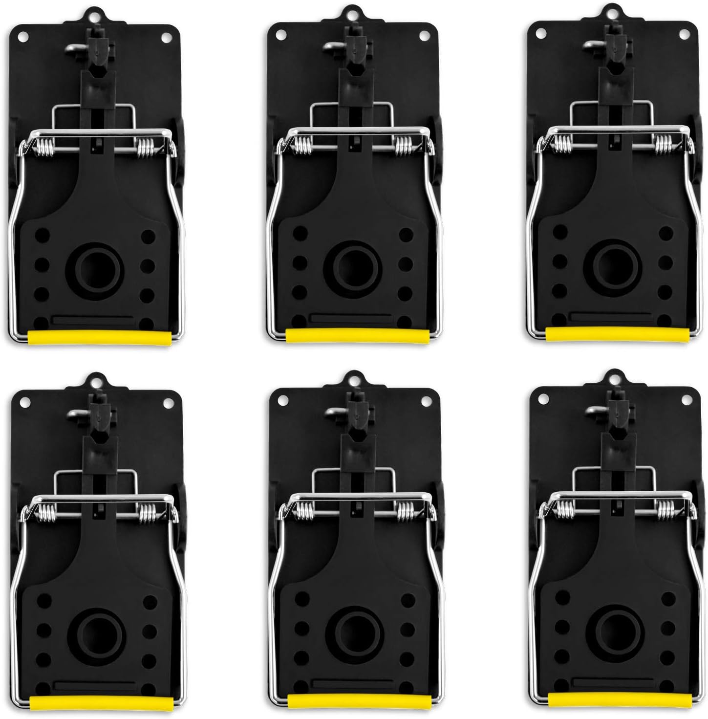 ASPECTEK Trapest Rat Traps 6 Pack, Reusable Easy Set,