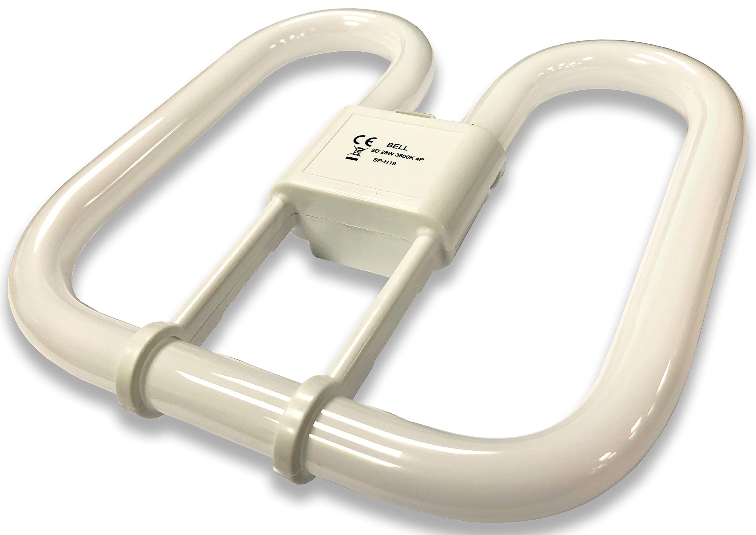 Bell 28w 2D Square 4-Pin Gr10q Cap Standard White (3500k) Compact Fluorescent Lamp