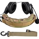 Aekvinks Tactical Headset Cover Advanced Modular Headphone Headband Protection Cover Pad Cushion Wrap