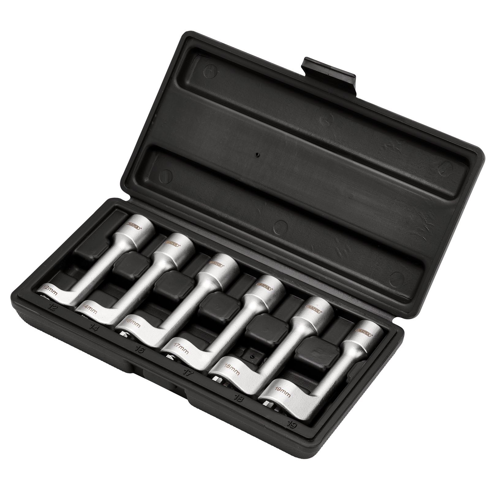 Draper 6 Piece Diesel Injector Line Socket Set, 1/2" Sq. Dr. - 13603 - CR-MO Steel