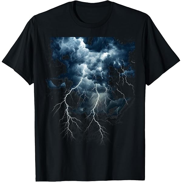 Amazon.com: Lightning Shirt with a Lightning Bolt Shirt Graphic