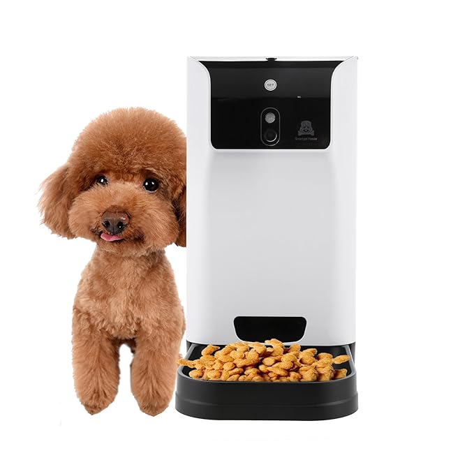 Homdox Automatic Pet Feeder Cat Feedersabs Materialdog Cat Dry
