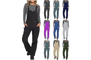 Sblioda Womens Snow Bibs Waterproof Insulated Overalls Snowboarding Ski Snow Winter Sport Pants Windproof Bib Overalls