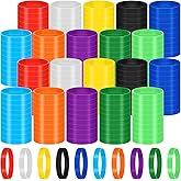hidyuuoo 200 Pcs Silicone Wristbands Bulk Rubber Bracelets Solid Color Silicone Bracelet Colored Stretch Rubber Wristbands Blank Sports Bands for Men Women Teen Games Teams Events Gifts, 10 Color