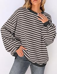 UEU Womens Oversized Sweatshirts Crew Neck Pullover