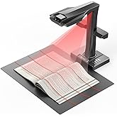CZUR ET MAX Professional Book &amp; Document Scanner, 38MP Document Camera | Laser Curve-Flatten, 180+ Languages OCR, USB High Speed Document Scanner, Capture A3, Support HDMI, for Windows/MacOS/Linux