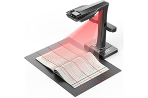 CZUR ET MAX Professional Book Scanner, 38MP Document Camera, Laser Curve-Flatten, USB High Speed Document Scanner, 180+ Languages OCR, Capture A3, Support HDMI, for Windows/MacOS/Linux
