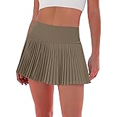Eayouko Pleated Tennis Skirt for Women with Shorts Women's Skirts High Waisted Golf Skirts Workout Athletic Skort Skorts