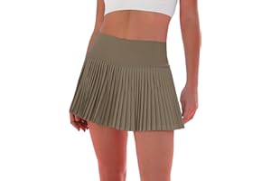 Eayouko Pleated Tennis Skirt for Women with Shorts Women's Skirts High Waisted Golf Skirts Workout Athletic Skort Skorts