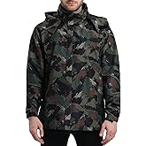 ACCNUO Rain Jacket Men Waterproof Lightweight Mens Rain Jackets Waterproof With Hood for Golf Hiking Travel