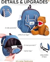 Naturally KIDS Medium Dinosaur Backpack Toddler Boys Gifts 3 5 Years view 4