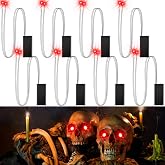 TAINAT 8Pack Halloween Glowing LED Eyes for Mask,Halloween LED Glowing Light Up Eyes,Glowing Eyes Lights for Halloween Skulls