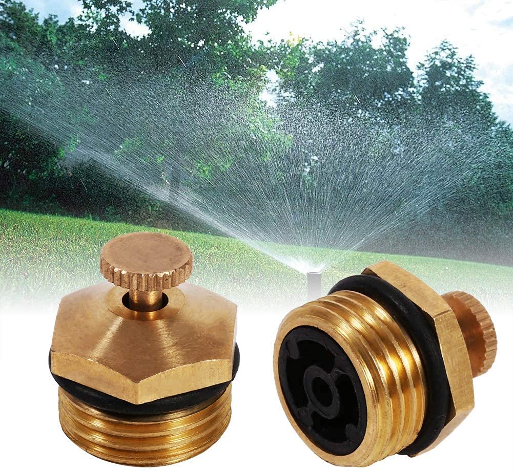 Garosa adjustable 1/2 inch brass mist spray nozzle, centrifugal water atomizing sprinkler for lawn irrigation system, garden micro jet sprayer