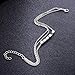 Wcysin Multi-Layer Silver Ankle Chain Bracelet for Women and Teen Girls