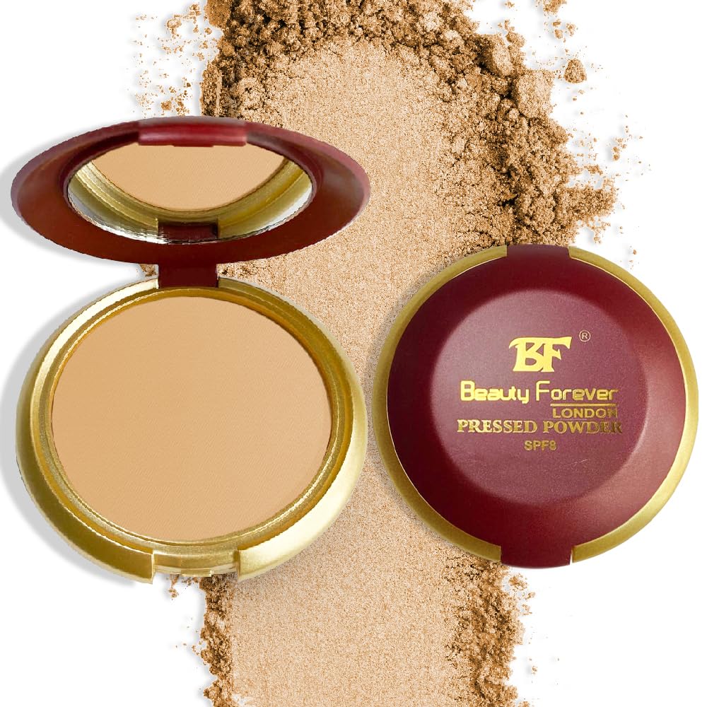 Beauty Forever Pressed Powder, Lightweight Matte Finish Face Powder, Buildable & Long Lasting Shine Control, 11gms (PP1003 Translucent)
