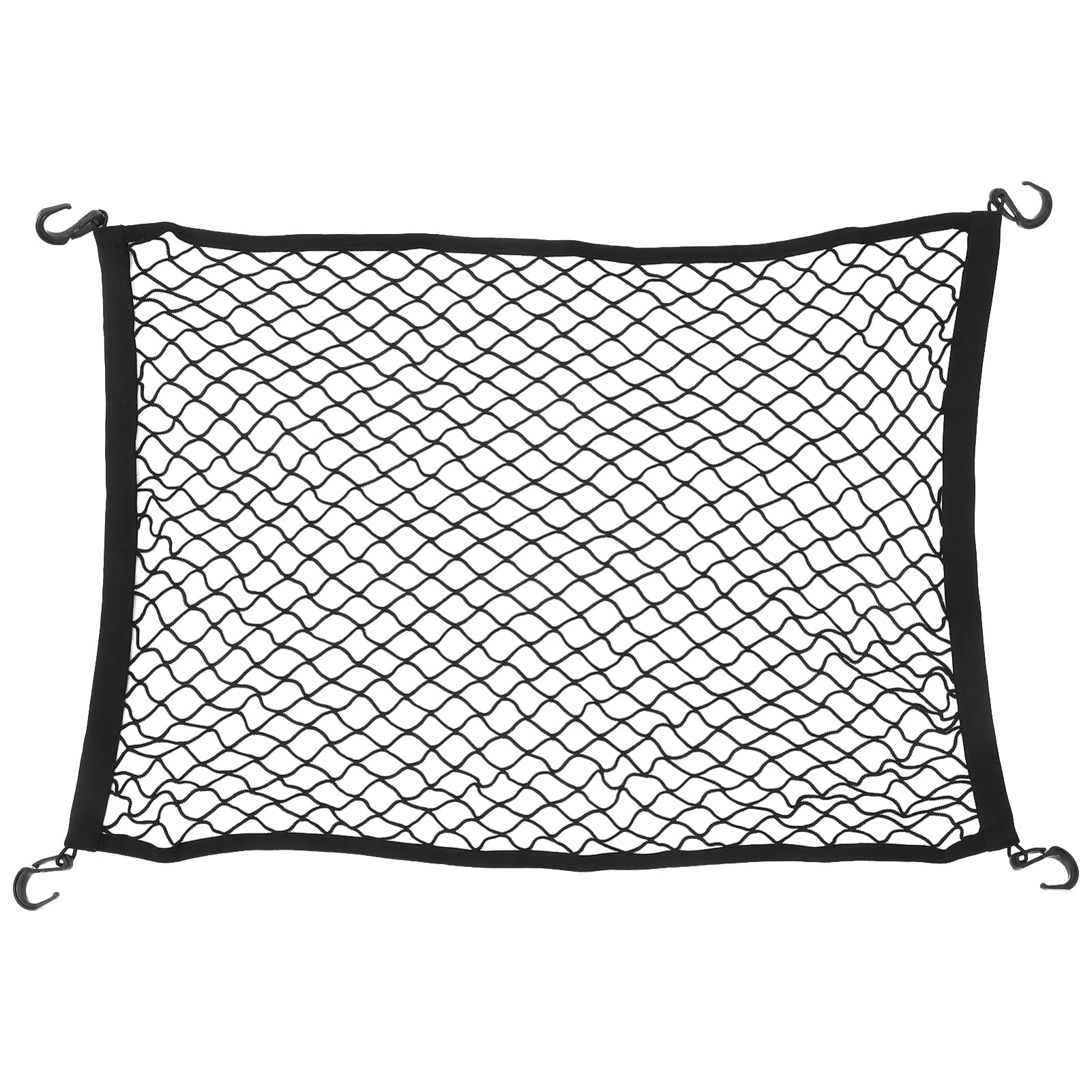 Milisten 35.43 Inch Elastic Wagon Cargo Net Cover with Hooks for Secure Outdoor Camping Cart and Garden Trolley Storage Mesh Net
