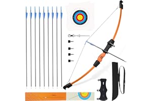 PROCENER 40" Youth Bow and Arrow Set for Kids 8-12 & Teens - Ambidextrous Recurve Archery Gear with Safety Arrows - Toys for Ages 8-13, Backyard Games Gift for Beginner Archers