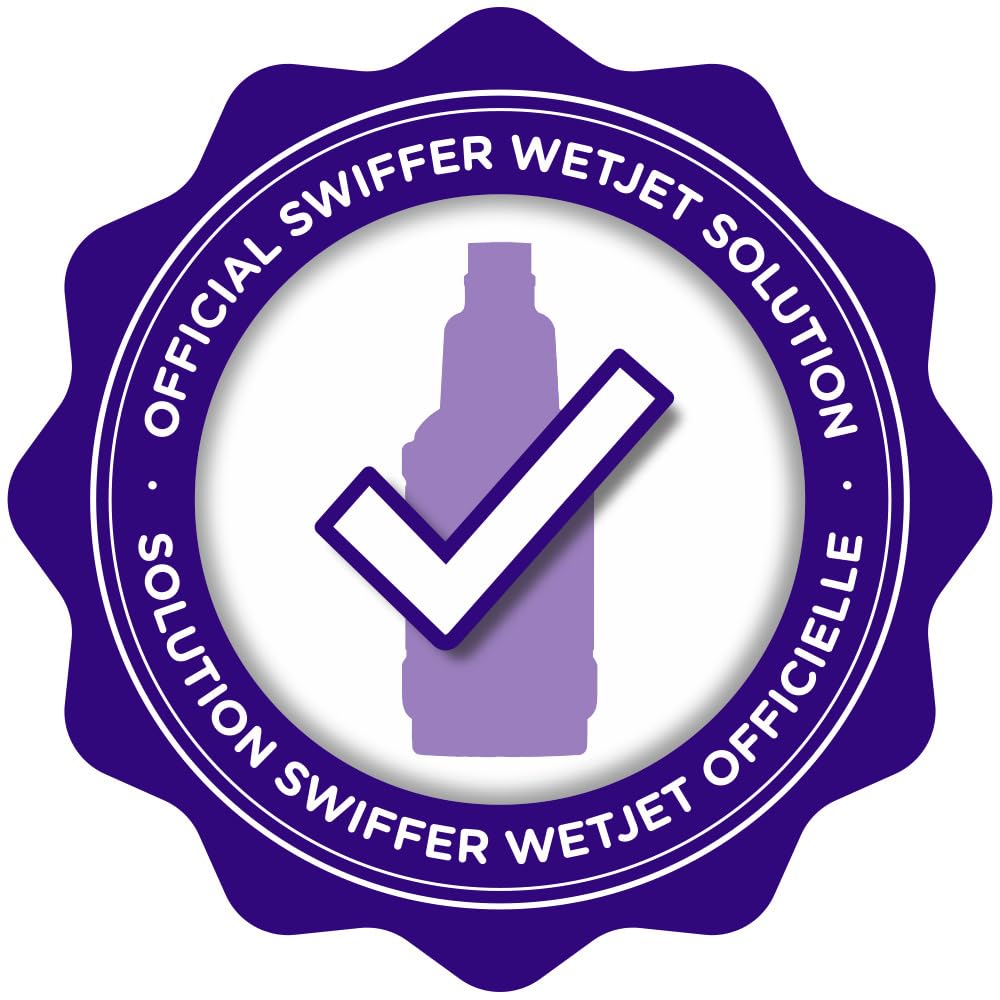 Swiffer WetJet Multi-Purpose Floor Cleaner Solution with Febreze Refill, Hardwood Floor Cleaner, Lavender Scent, 1.25 Liter -42.2 Fl Oz (Pack of 2)
