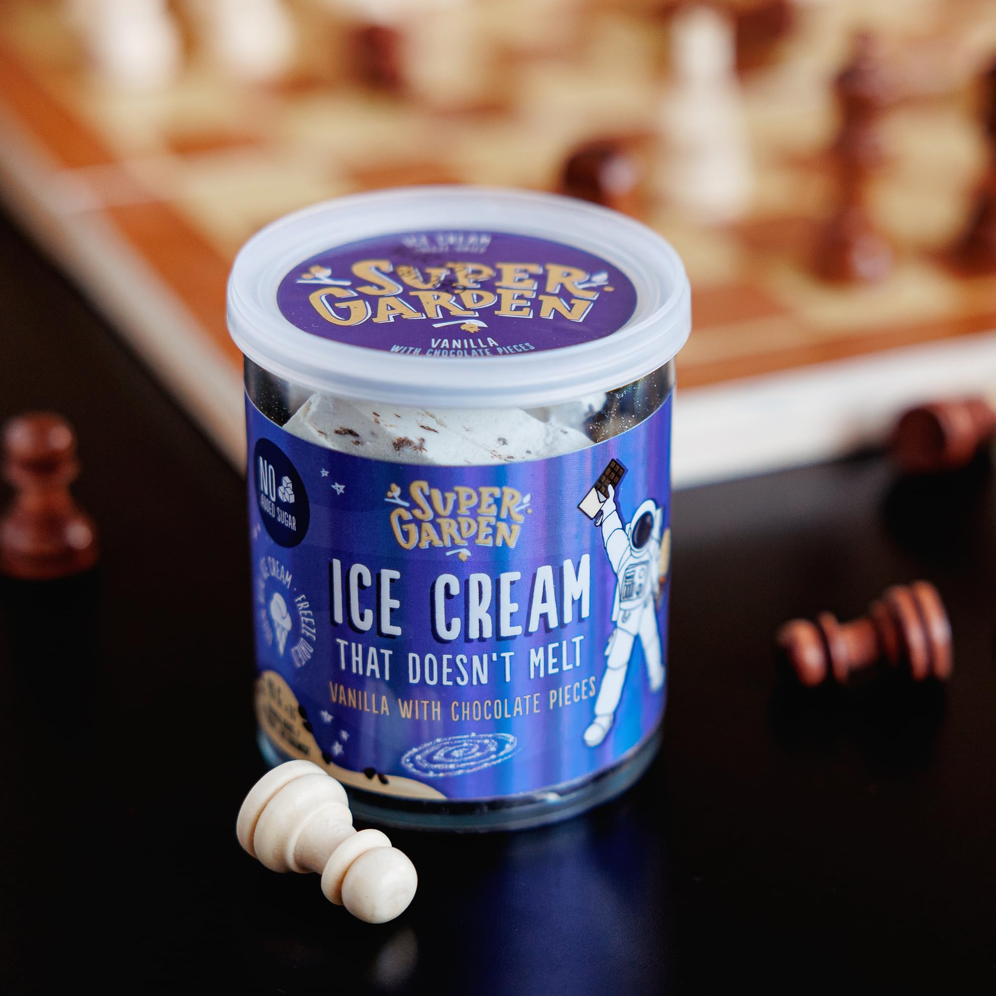 Super Garden Freeze Dried Ice Cream Vanilla With Chocolate Pieces | No ...