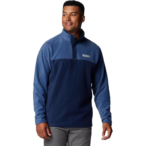 Columbia Mens Steens Mountain Half Snap Fleece Jacket, Charcoal