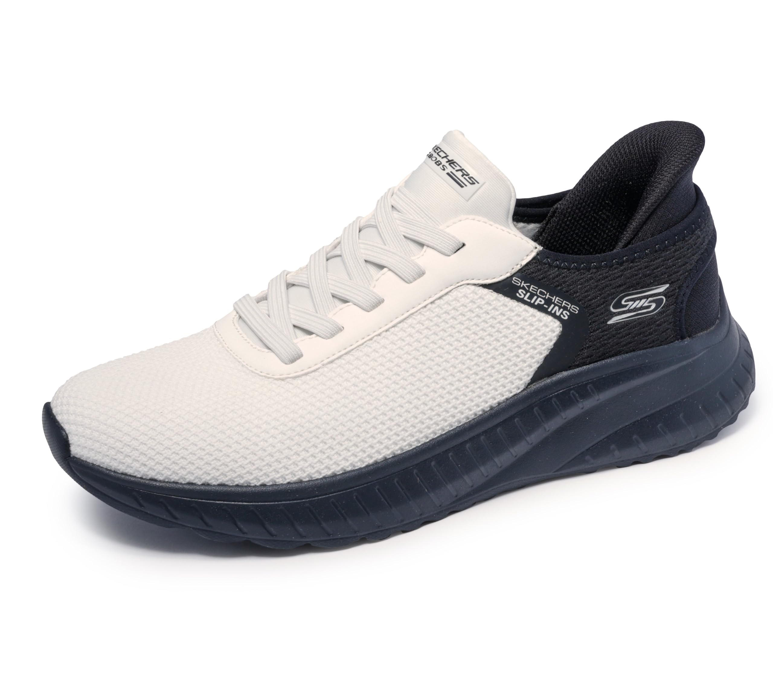Skechers Bobs Hands Free Slip-ins Squad Chaos - Balanced Edge Black White Image