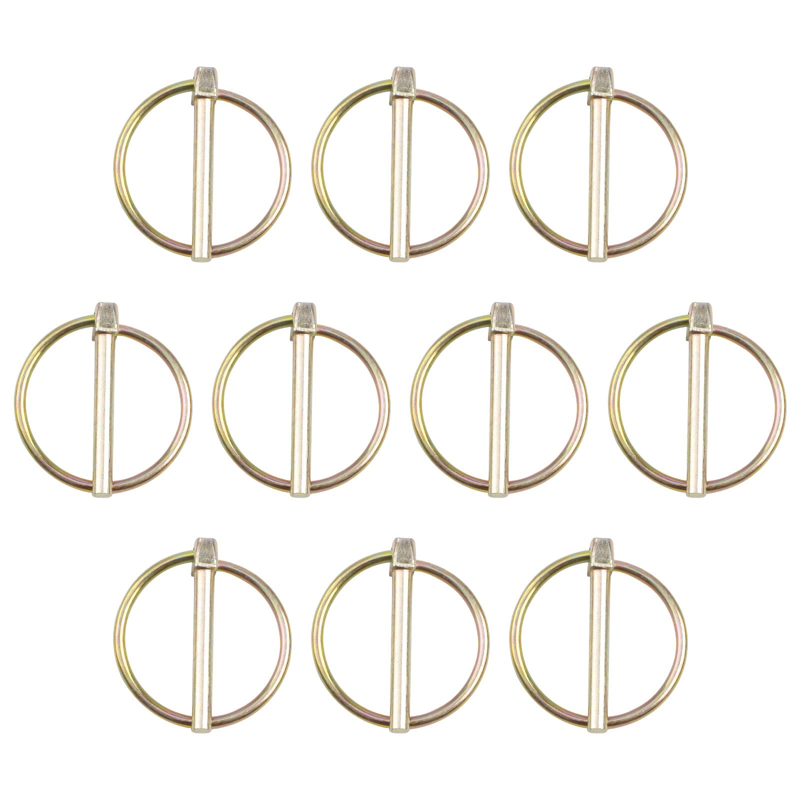 INCREWAY Carbon Steel Trailer Lock Pin Dia 5mm Linch Retaining Pins,Locking Pin Fasteners for Mechanics Vehicles, 10PCS