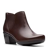 Clarks Women's Emslie Noreen Ankle Boot, Dark Brown
