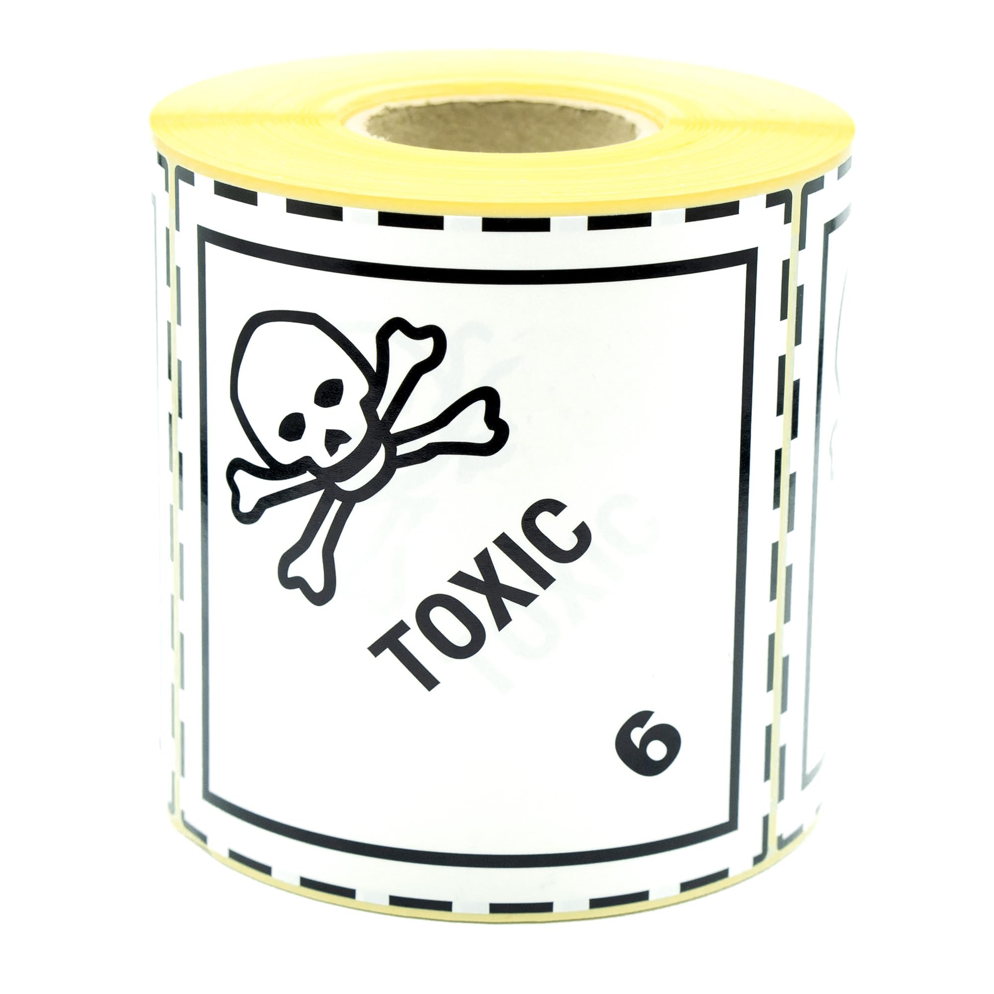 MD Labels 500 Hazardous Goods Labels - Toxic Substances Class 6 ADR 100 x 100 mm