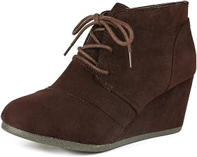 Amazon.com: DREAM PAIRS zapatos booties, con tacón de cuña baja, aire  libre, casual, moda para mujer, 5 B(M) US : Ropa, Zapatos y Joyería