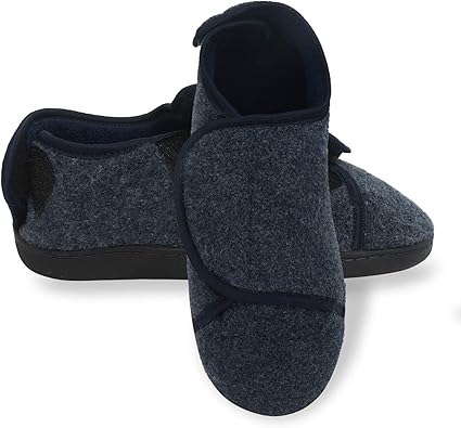 mens house shoes wide width