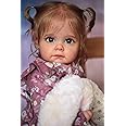 Anano Reborn Full Silicone Baby Doll Girl Realistic 20" Lifelike Reborn Waterproof Babies Alive Dolls That Look Real Looking Life Newborn Size Awake Baby Doll All Vinyl (Toddler)