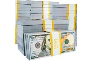 HANSELY 800 Pcs Fake Money Prop Money Play Movie for Kids Education Learning,Toy for Music Video, Develops Early Math Skills,Videos,Birthday Parties