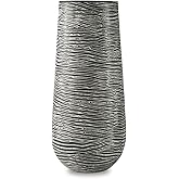 Signature Design by Ashley Fynn 13.5" Contemporary Metal Vase, Antique Gray