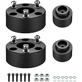 BDFHYK 3" Front and 2" Rear Leveling Lift Kits, Compatible with Dodge Ram 1500 2009-2023 (Does not fit 2009-2018 2WD Mega Cad or Rebel ModelsU, 6061-T6 Aluminum Billet Strut Spacers Leveling Kit