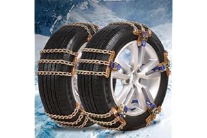 Snow Tire Chains Universal Car Anti Slip Snow Tire Chains, 6PCS Winter Universal Security Chains Tire Width 8.9-10.8inch for 