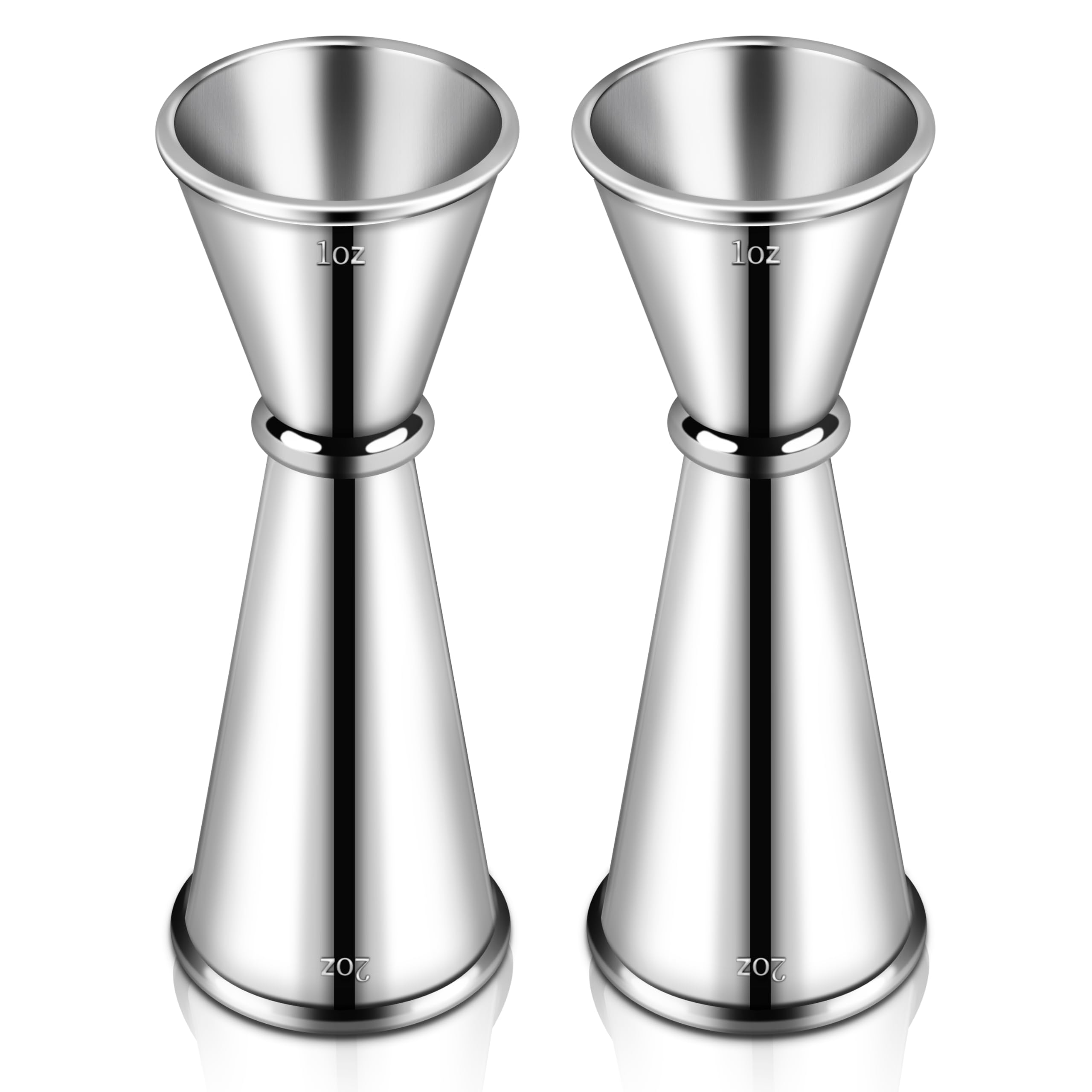 Photo 1 of 1 Pcs Jigger for Bartending, Premium 304 Stainless Steel Jigger 2 oz 1 oz, Professional Heavy-Duty Double Jigger, Cocktail Jigger, Cocktail Measuring Cup