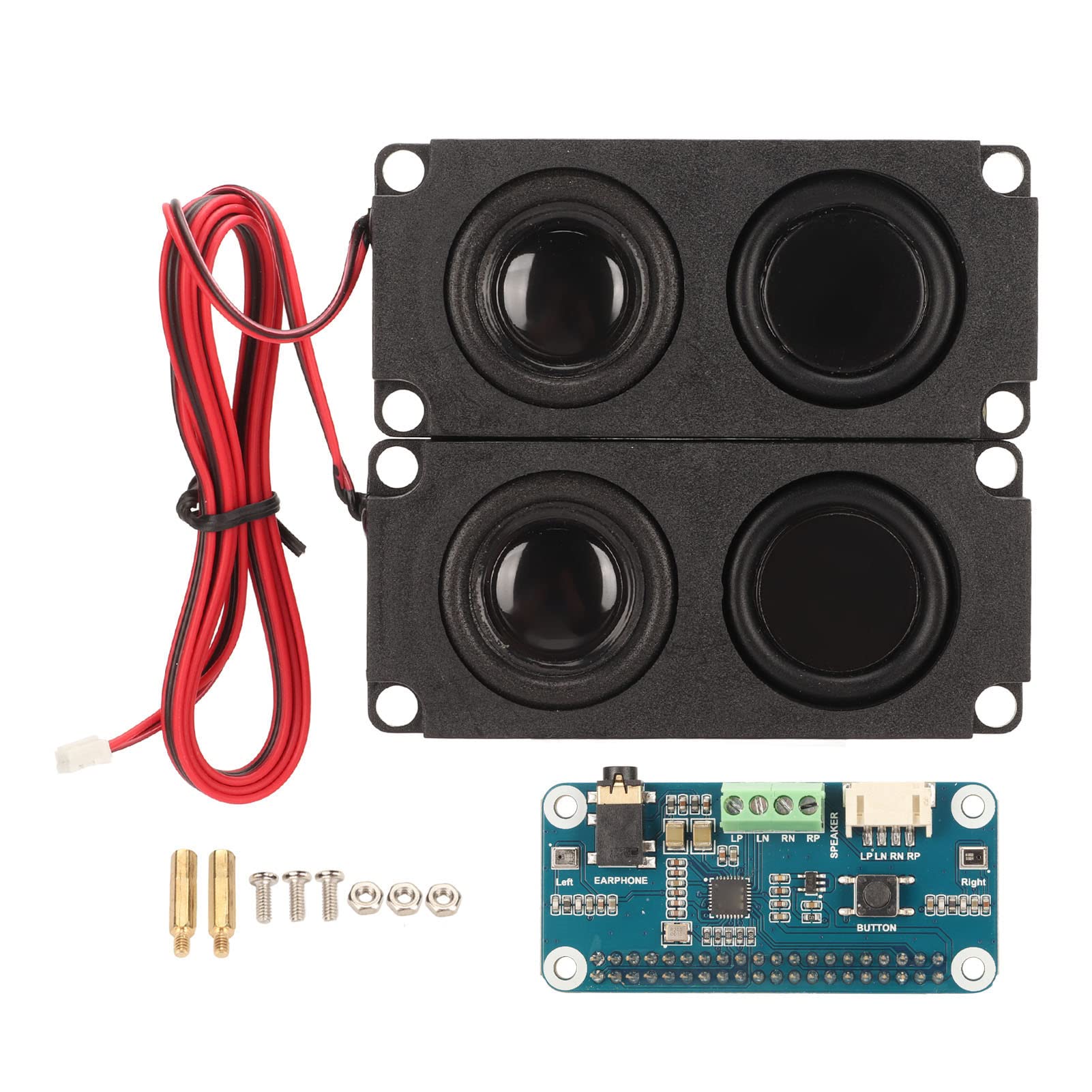ciciglow HiFi Sound Card, Printed Circuit Board 3.5mm Jack Audio HAT Module for RasPi Motherboard Decoding I2S Interface I2C Control WM8960 Chip