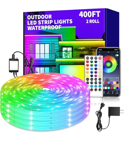 Amazon.com: vimeepro 400Ft Outdoor Waterproof LED Strip Light